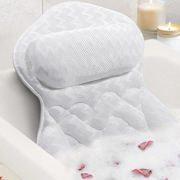 Bath Pillow For Tub Neck and Back Support - Picture 1 of 7